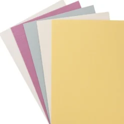 10er Grußkarten-Set, "Kashmir Leinen", C6, 5 Farben