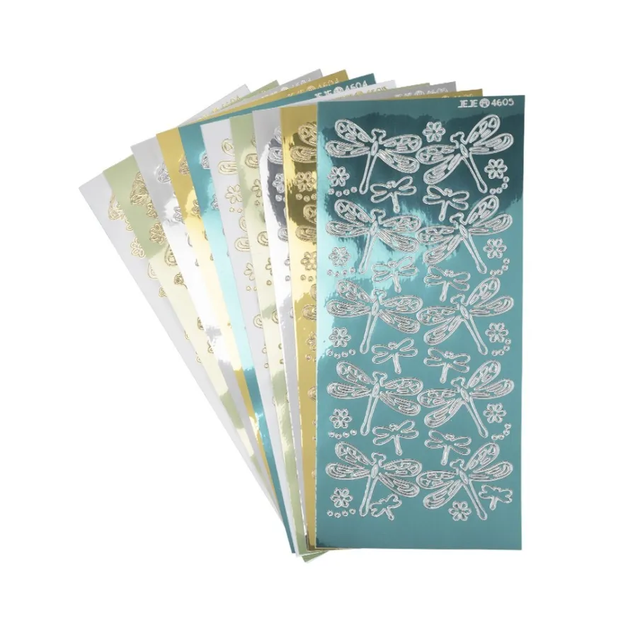 10er Sticker-Set, Libellen, 10cm x 23cm