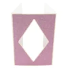 3-Fach-Grußkarten, Passepartout, Raute, B6, 5 versch. Farben, inkl. Umschläge, 10 Stück