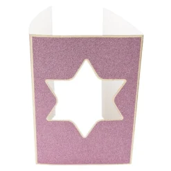 3-Fach-Grußkarten, Passepartout, Stern, B6, 5 versch. Farben, inkl. Umschläge, 10 Stück