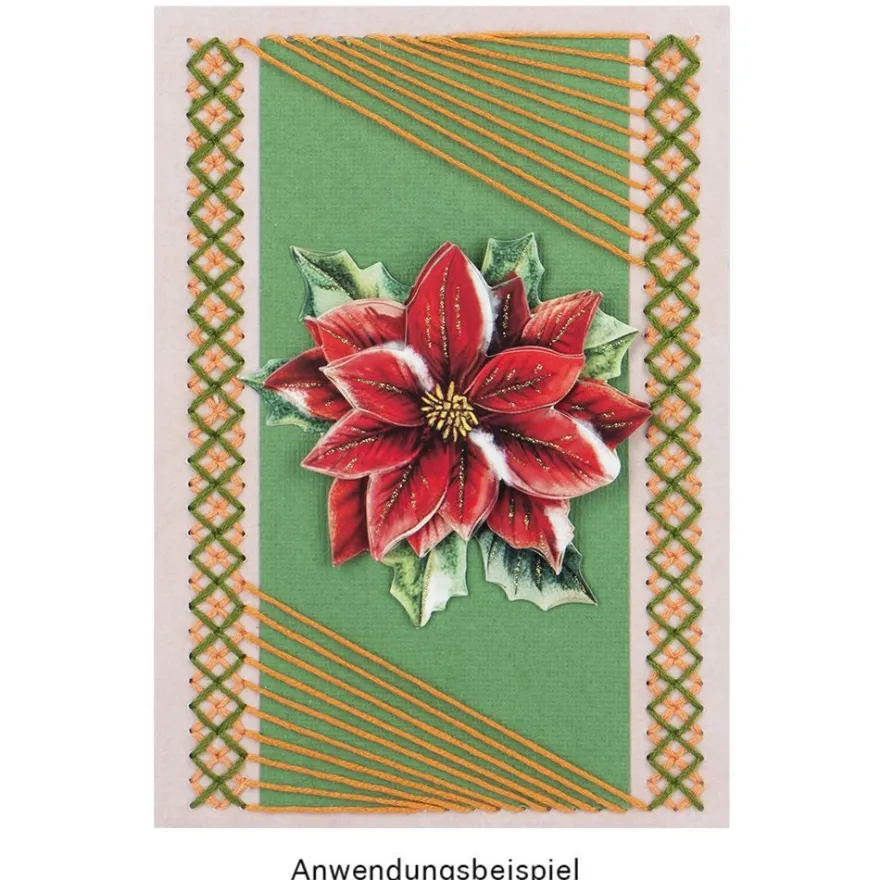 Fadengrafik-Grußkarten, Soft-Marmor, 11,5cm x 16,5cm, 300g/m², 10 Farben, inkl. Umschläge, 20-teilig