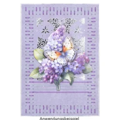 Fadengrafik-Grußkarten, Soft-Marmor, 11,5cm x 16,5cm, 300g/m², 10 Farben, inkl. Umschläge, 20-teilig
