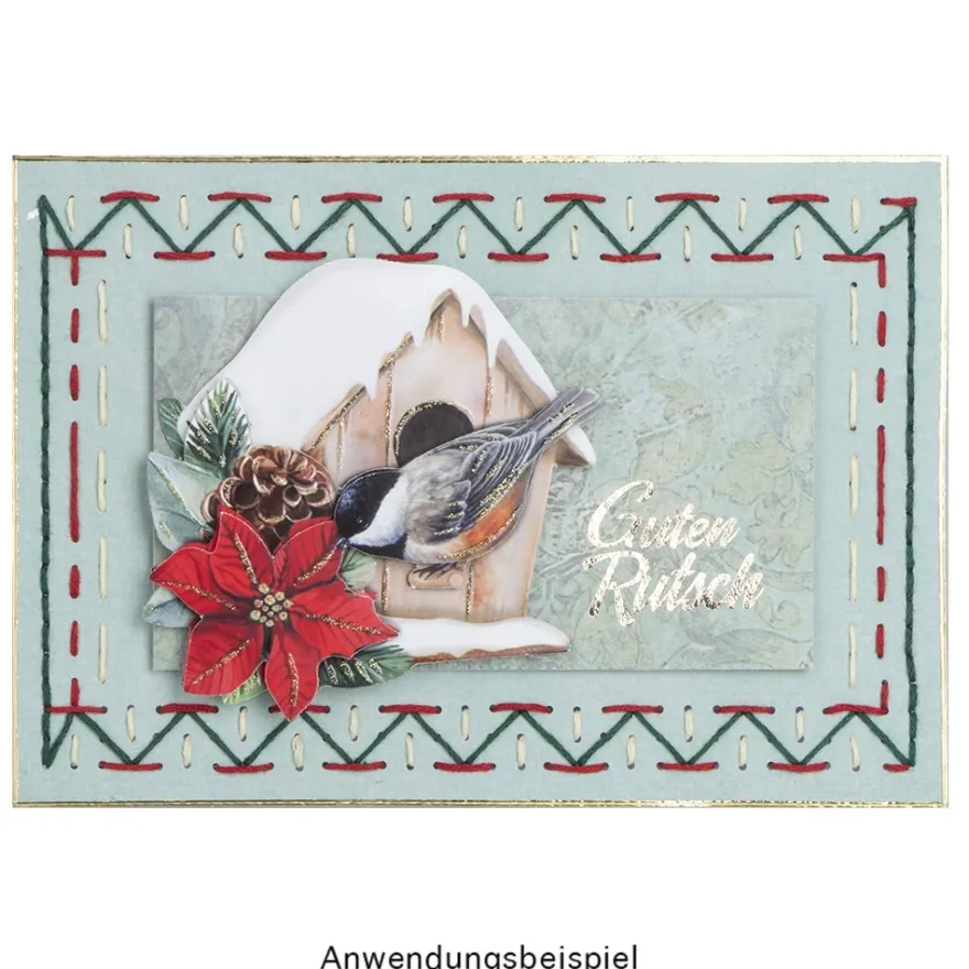 Fadengrafik-Grußkarten, Soft-Marmor, 11,5cm x 16,5cm, 240g/m², 10 Farben, inkl. Umschläge, 20-teilig