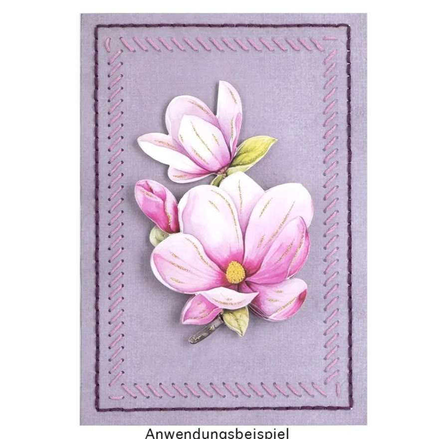 Fadengrafik-Grußkarten, Soft-Marmor, 11,5cm x 16,5cm, 240g/m², 10 Farben, inkl. Umschläge, 20-teilig