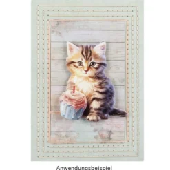 Fadengrafik-Grußkarten, Soft-Marmor, 11,5cm x 16,5cm, 240g/m², 10 Farben, inkl. Umschläge, 20-teilig