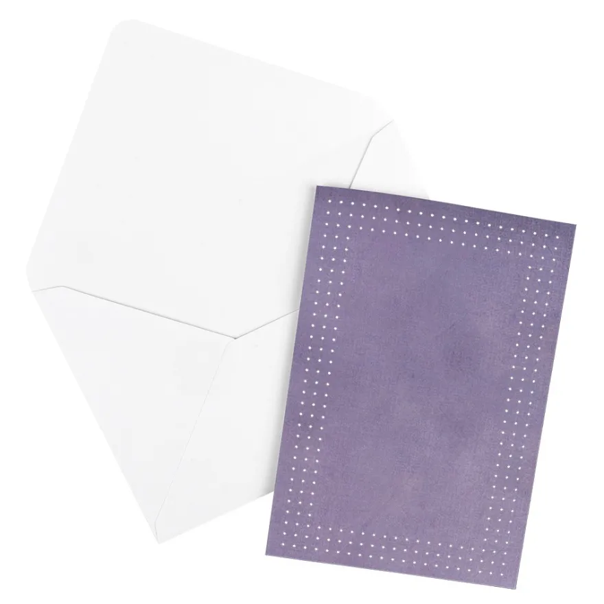 Fadengrafik-Grußkarten, Soft-Marmor, 11,5cm x 16,5cm, 240g/m², 10 Farben, inkl. Umschläge, 20-teilig