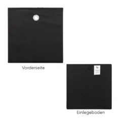Faltbare Aufbewahrungsboxen, 30cm x 30cm x 30cm, schwarz, 3 Stück