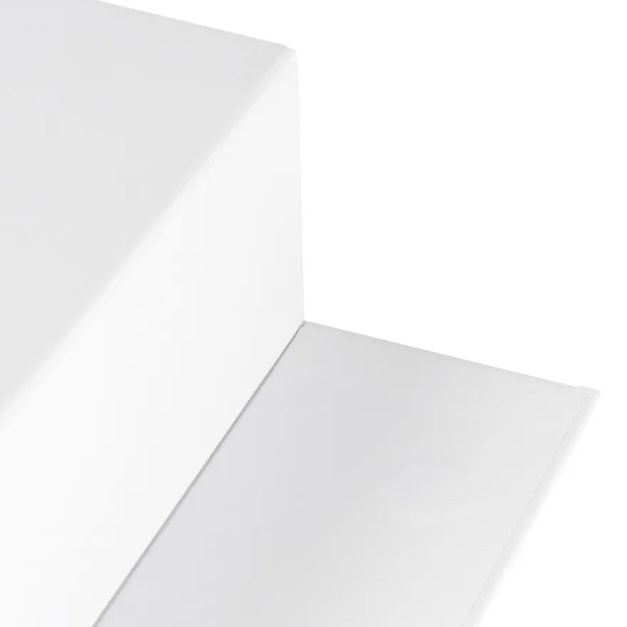 Faltbox mit Magnetverschluss, 21cm x 17,3cm x 8,2cm, 1200 g/m², weiß