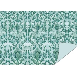 Faltpapiere Duo-Design 20, 10cm x 15cm, Ornamente/mint, 50 Stück