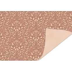 Faltpapiere, Duo-Design 37, 10cm x 15cm, Ornamente/apricot, 50 Stück