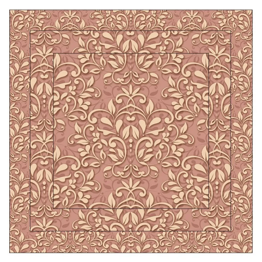 Faltpapiere, Duo-Design 4, 110 g/m², Ornamente/apricot, 150 Stück