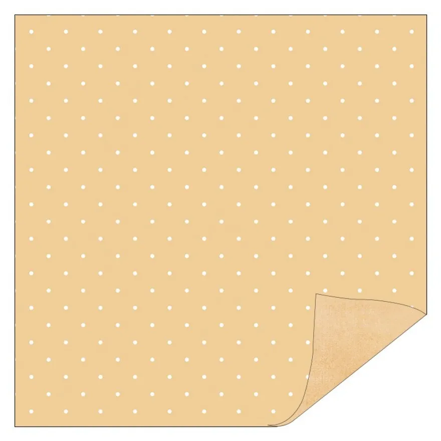 Faltpapiere, Duo-Design 6, 110 g/m², Punkte/apricot, 150 Stück