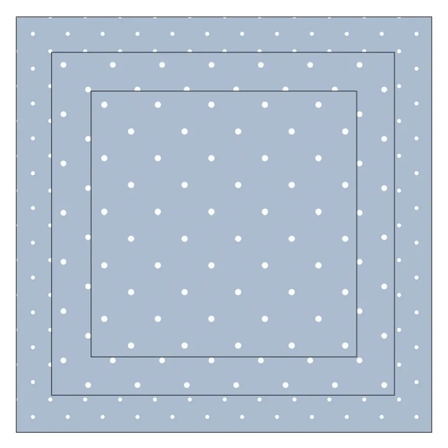 Faltpapiere, Duo-Design 9, 110 g/m², Punkte/blau, 150 Stück
