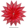 Faltpapiere, transparent, 10cm x 10cm, 110 g/m², rot, 100 Stück