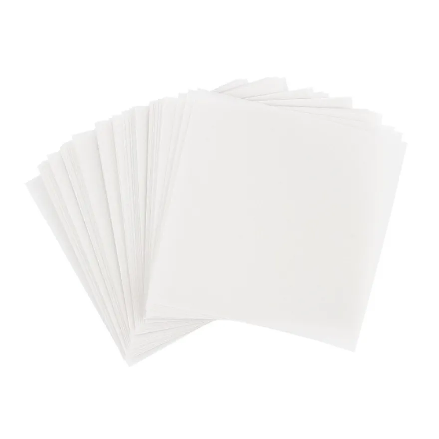 Faltpapiere, transparent, 10cm x 10cm, 110 g/m², weiß, 100 Stück