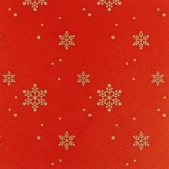 Faltpapiere, transparent, Eiskristalle, 20cm x 20cm, 110 g/m², rot/gold, 100 Stück