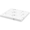 Faltpapiere, transparent, Hirsche, 10cm x 10cm, 110 g/m², weiß/silber, 100 Stück