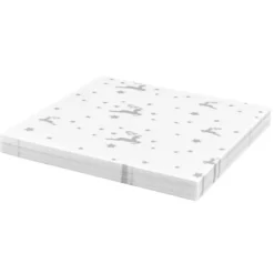 Faltpapiere, transparent, Hirsche, 10cm x 10cm, 110 g/m², weiß/silber, 100 Stück