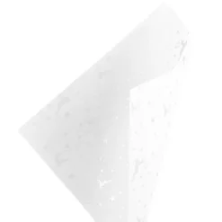 Faltpapiere, transparent, Hirsche, 10cm x 10cm, 110 g/m², weiß/silber, 100 Stück