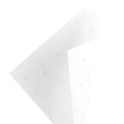 Faltpapiere, transparent, Sterne, 15cm x 15cm, 110 g/m², weiß/silber, 100 Stück