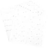 Faltpapiere, transparent, Sterne, 20cm x 20cm, 110 g/m², weiß/silber, 100 Stück