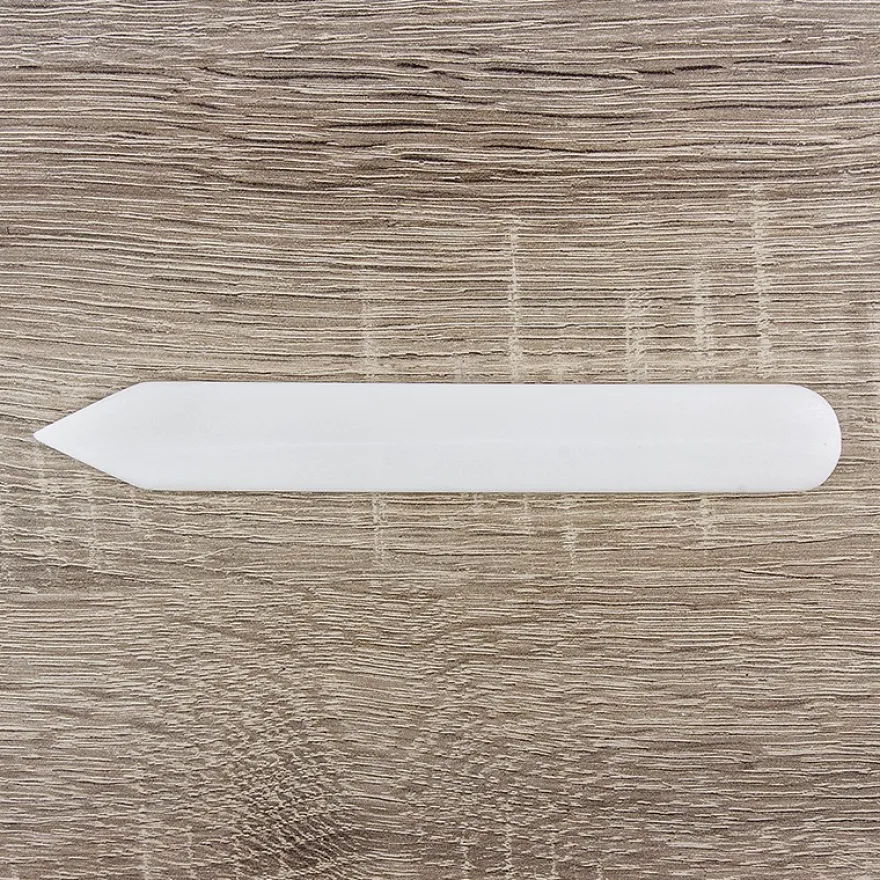 Falzbein aus Knochen, 15cm x 2cm, abgerundete Spitze