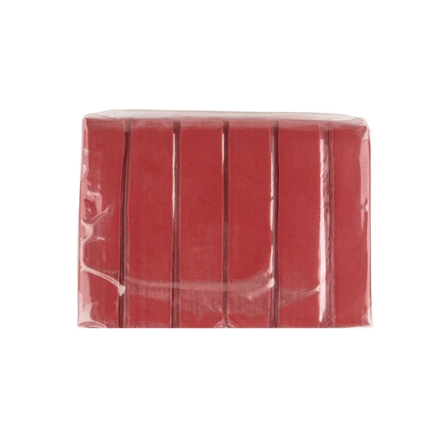 Faszina Soft, Design-Modelliermasse, dunkelrot mit Glitzer, 55g, leicht formbar, ofenhärtend