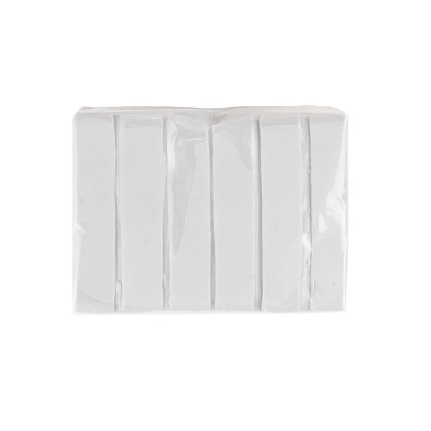 Faszina Soft, Design-Modelliermasse, silber mit Glitzer, 55g, leicht formbar, ofenhärtend