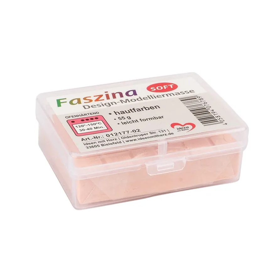 Faszina Soft, Design-Modelliermasse, hautfarben, 55g, leicht formbar, ofenhärtend