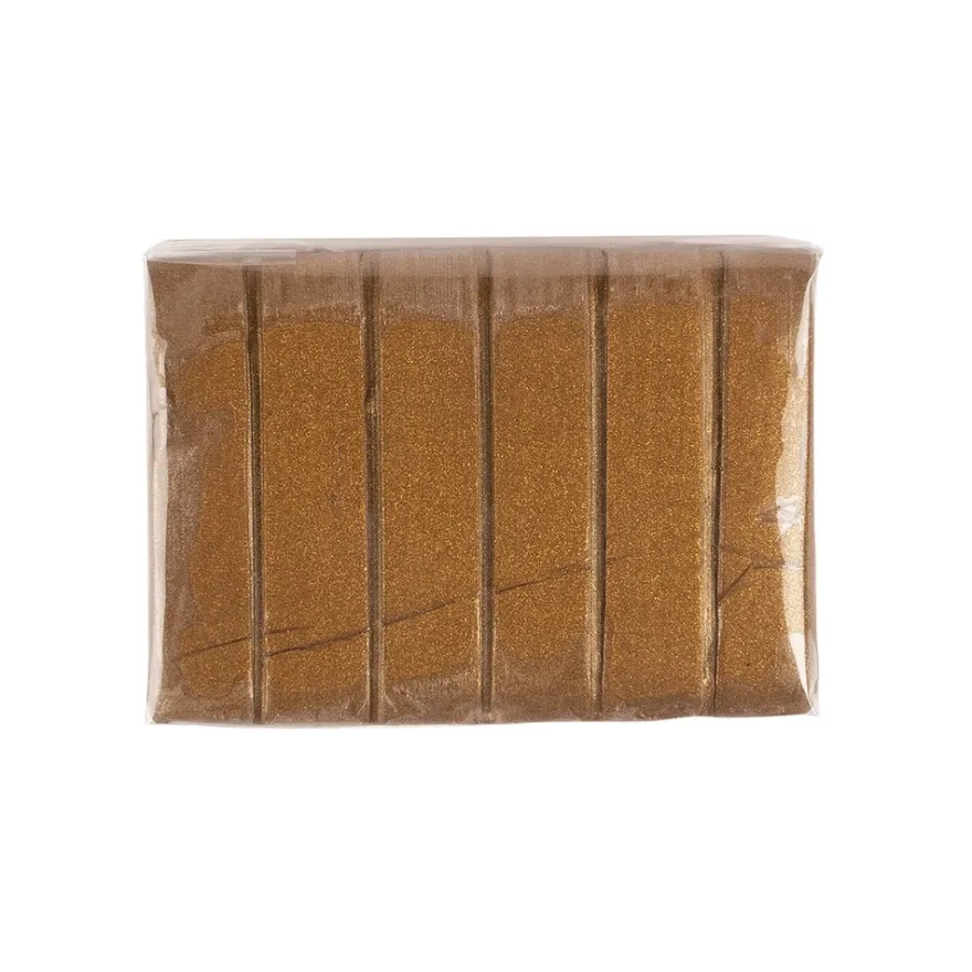 Faszina Soft, Design-Modelliermasse, bronze mit Glitzer, 55g, leicht formbar, ofenhärtend