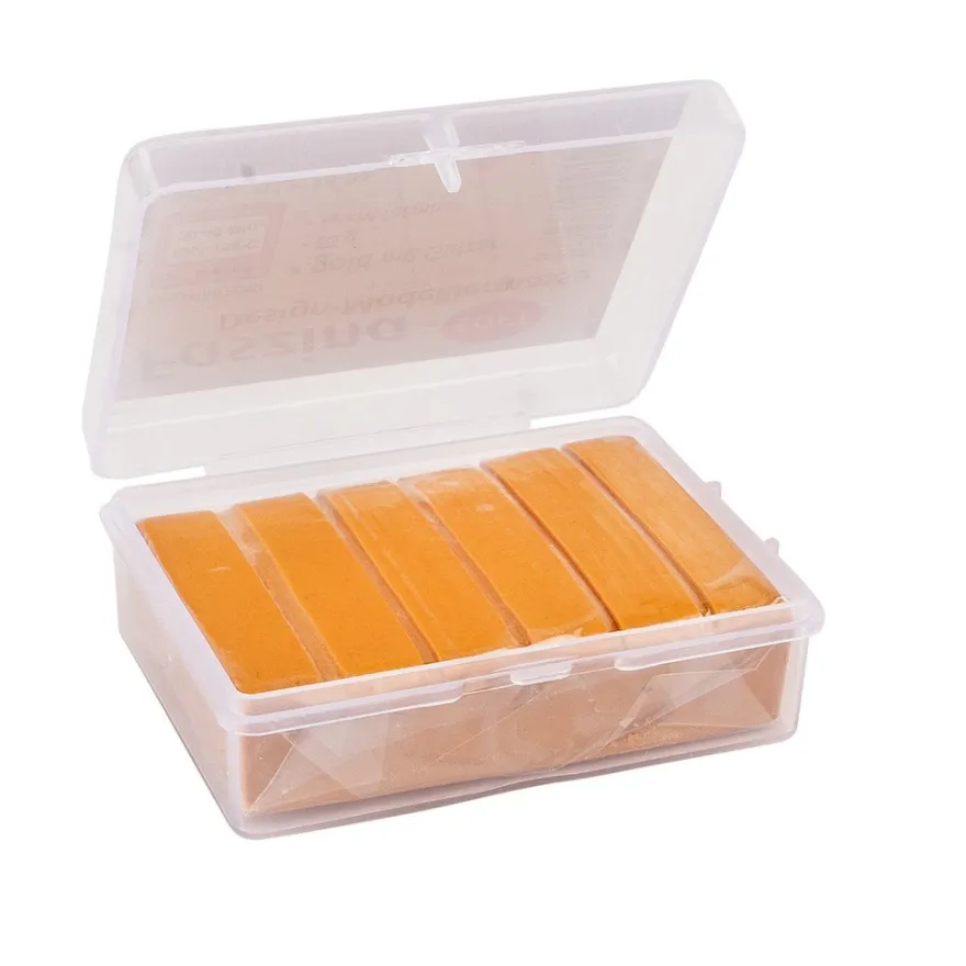 Faszina Soft, Design-Modelliermasse, gold mit Glitzer, 55g, leicht formbar, ofenhärtend