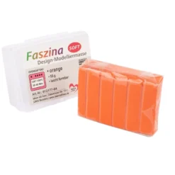 Faszina Soft, Design-Modelliermasse, orange, 55g, leicht formbar, ofenhärtend