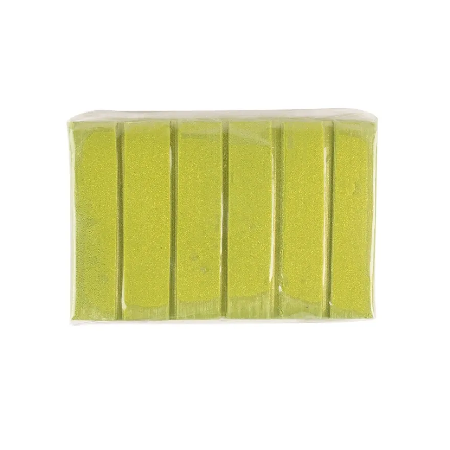 Faszina Soft, Design-Modelliermasse, olivgrün mit Glitzer, 55g, leicht formbar, ofenhärtend