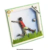 Feinkontur-Stempel, einzelne Motive auf Trägerfolie, Fußball