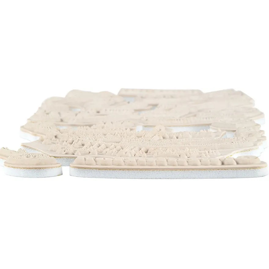 Feinkontur-Stempel, einzelne Motive auf Trägerfolie, Fußball