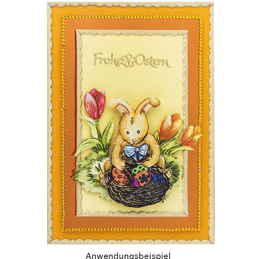 Feinkontur-Stempel, einzelne Motive auf Trägerfolie, Ostern