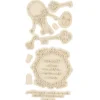 Feinkontur-Stempel, einzelne Motive auf Trägerfolie, Schlüssel & Sprüche