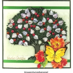 Feinkontur-Stempel, 15 x 15 cm, Baum