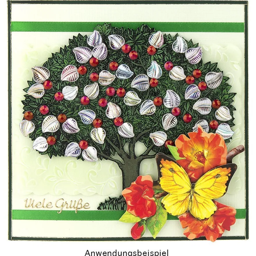 Feinkontur-Stempel, 15 x 15 cm, Baum