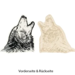 Feinkontur-Stempel, 15 x 15 cm, Wolf