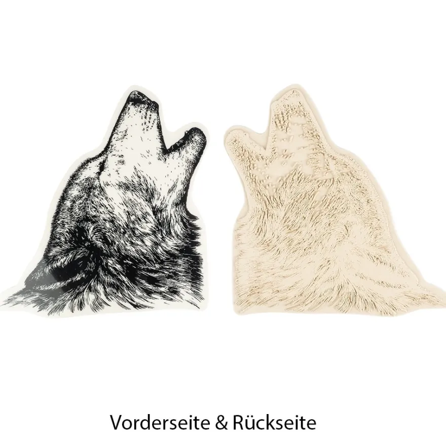 Feinkontur-Stempel, 15 x 15 cm, Wolf