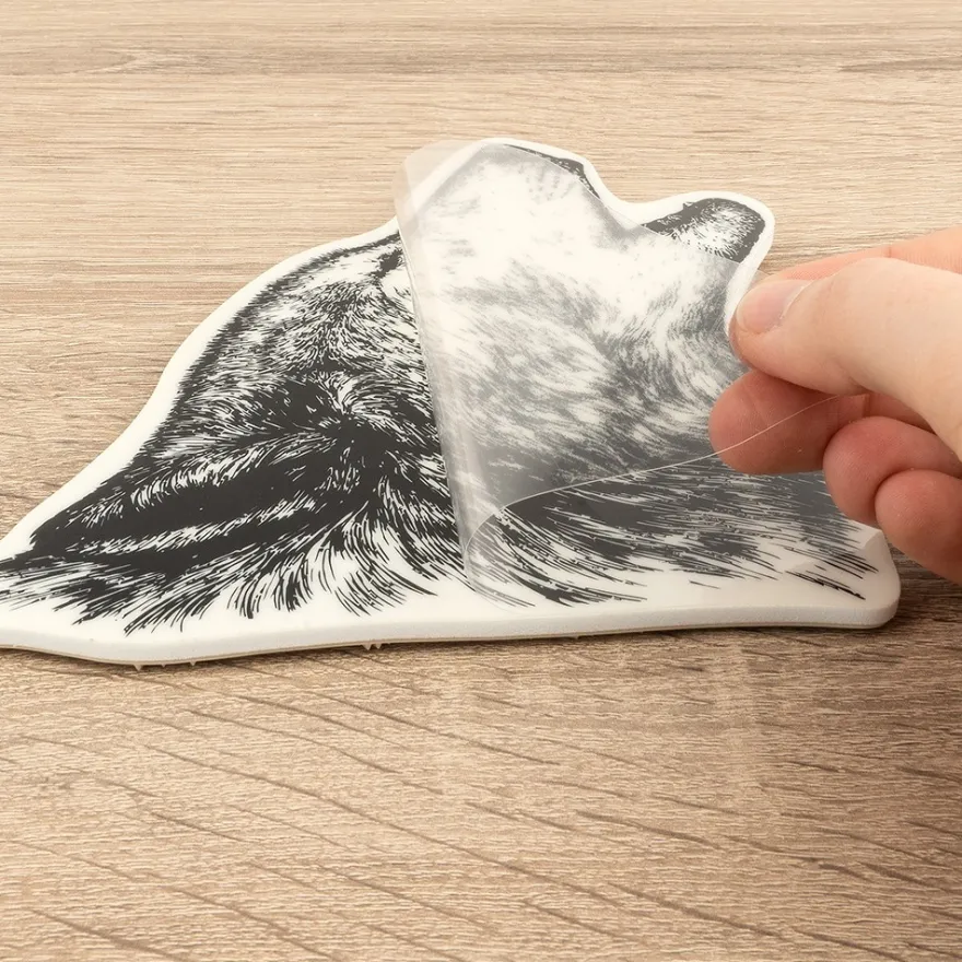 Feinkontur-Stempel, 15 x 15 cm, Wolf