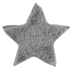 Fell-Sterne, Ø 11cm, grau, 2 Stück