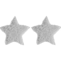 Fell-Sterne, Ø 11cm, taupe, 2 Stück