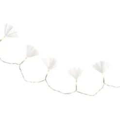 Fiberglas-Lichterkette, 5cm je Strauß, 15cm Abstand, 10er