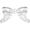 Filigrane Engelsflügel, Design 5, 3cm, silber, 15 Stück