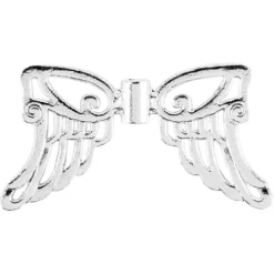 Filigrane Engelsflügel, Design 5, 3cm, silber, 15 Stück