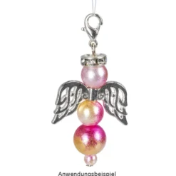 Filigrane Engelsflügel, Design 6, 1,9cm, silber, 30 Stück