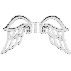 Filigrane Engelsflügel, Design 3, 3cm, silber, 15 Stück
