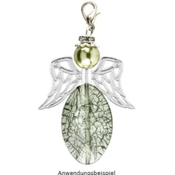 Filigrane Engelsflügel, Design 7, 3cm, silber, 15 Stück